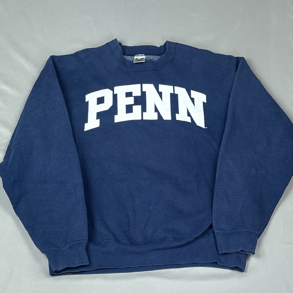 Vintage Penn State Crewneck Sweatshirt XL Navy Blue Boxy Fit